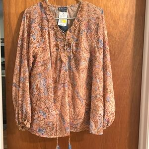 New With Tags Democracy Boho 2 piece top